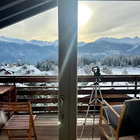 Attique - Vue Plongeante Sur Le De La Moubra Apartamento Crans-Montana