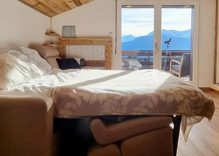 Attique - Vue Plongeante Sur Le De La Moubra Crans-Montana